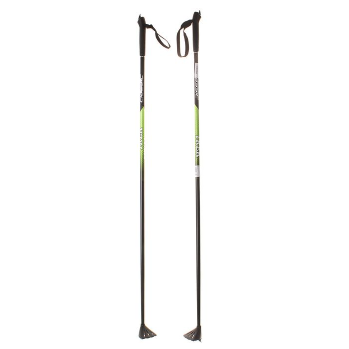 Палки лыжные стеклопластиковые (120 см), цвет микс