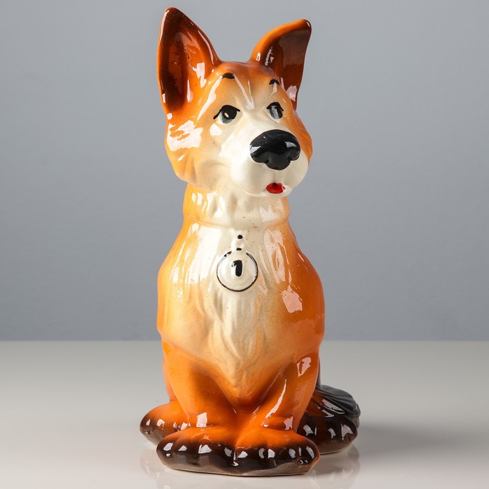 Копилка "Сидящий Барбос" глянец, микс