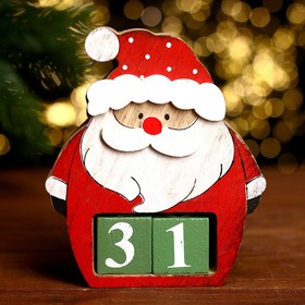 Вечный календарь "Дед Мороз" 12,5х3,5х13 см