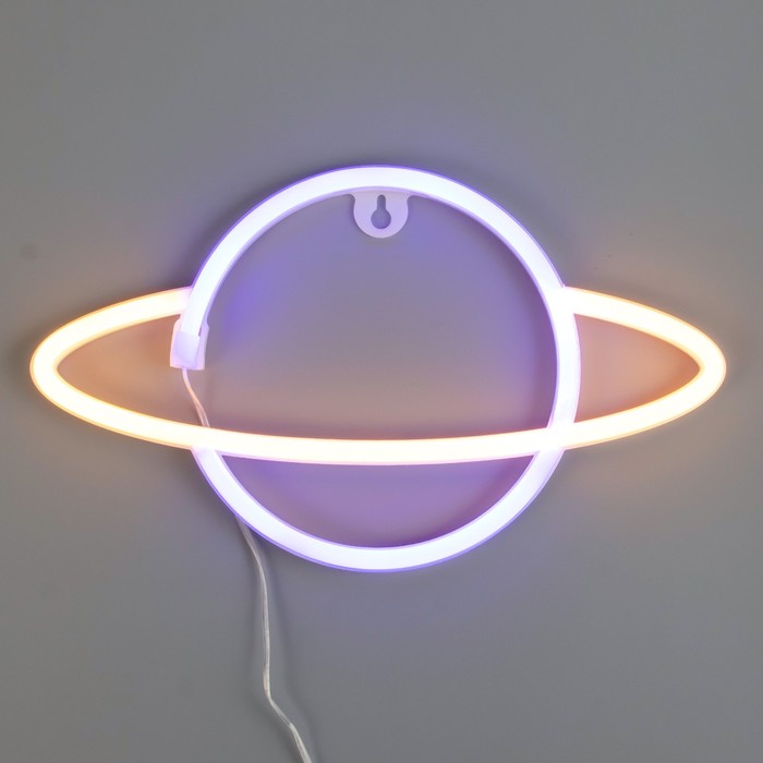 Ночник Сатурн LED от батареек 3АА 30х2х17,5 см 7836070