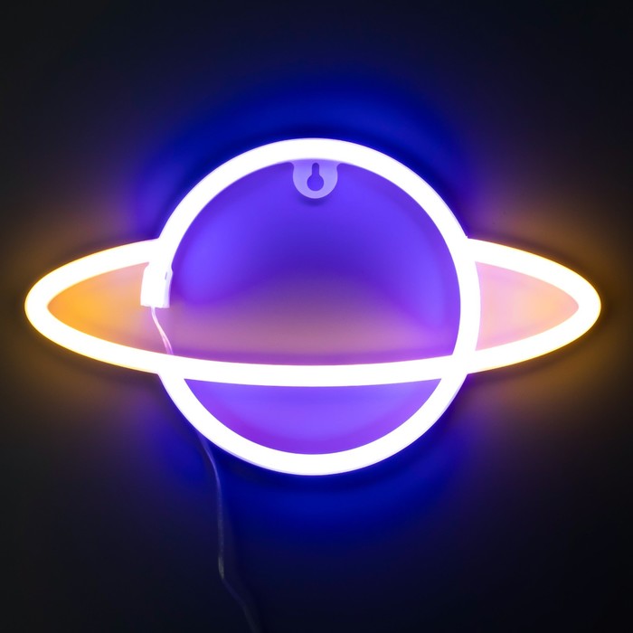 Ночник Сатурн LED от батареек 3АА 30х2х17,5 см 7836070