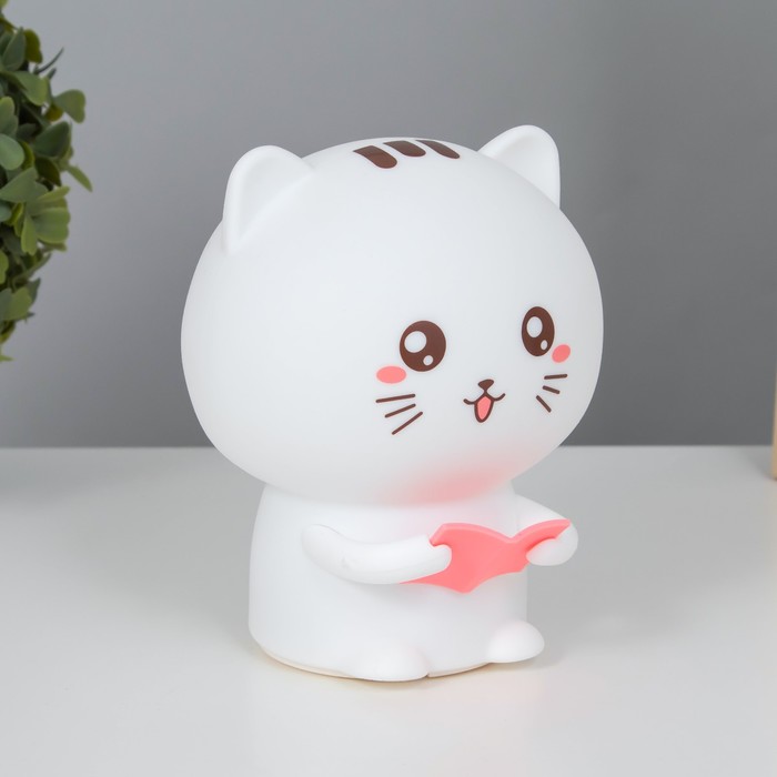 

Ночник-мякиш "Котенок" LED от USB 12х10х16,3 см RISALUX