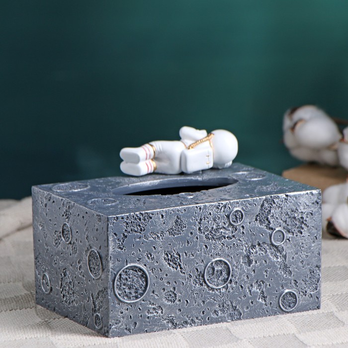 Органайзер для салфеток "Космонавт" 18х13х13см, серый 7914193