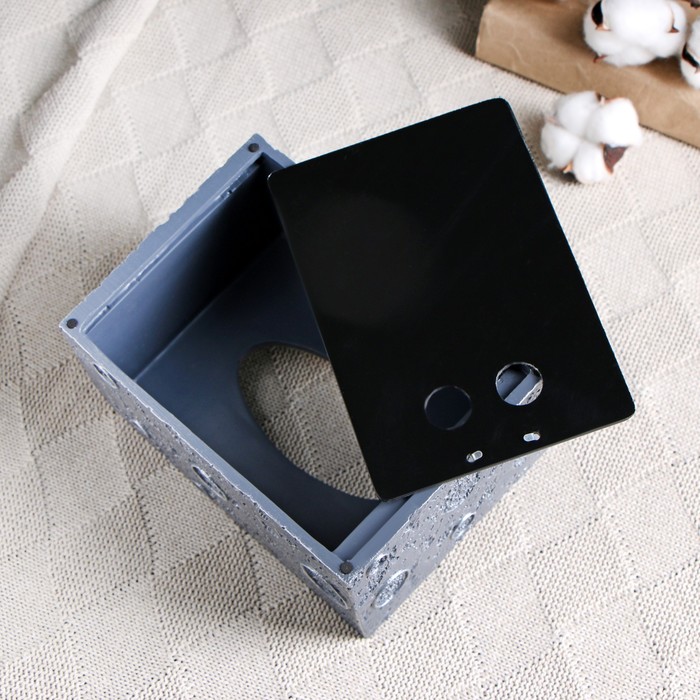 Органайзер для салфеток "Космонавт" 18х13х13см, серый 7914193