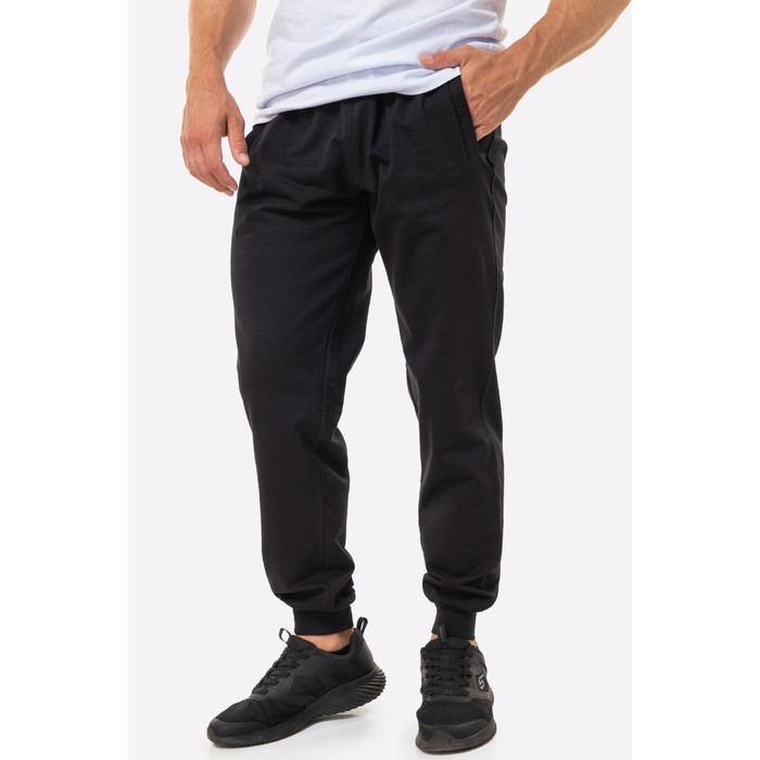 фото Брюки мужские, размер 52, цвет чёрный happy fox