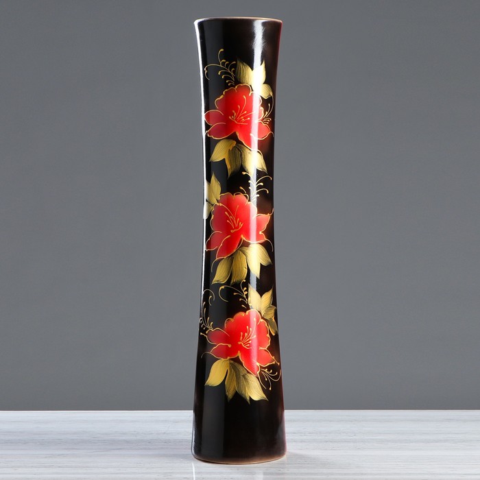 Ваза напольная "Виола" хохлома