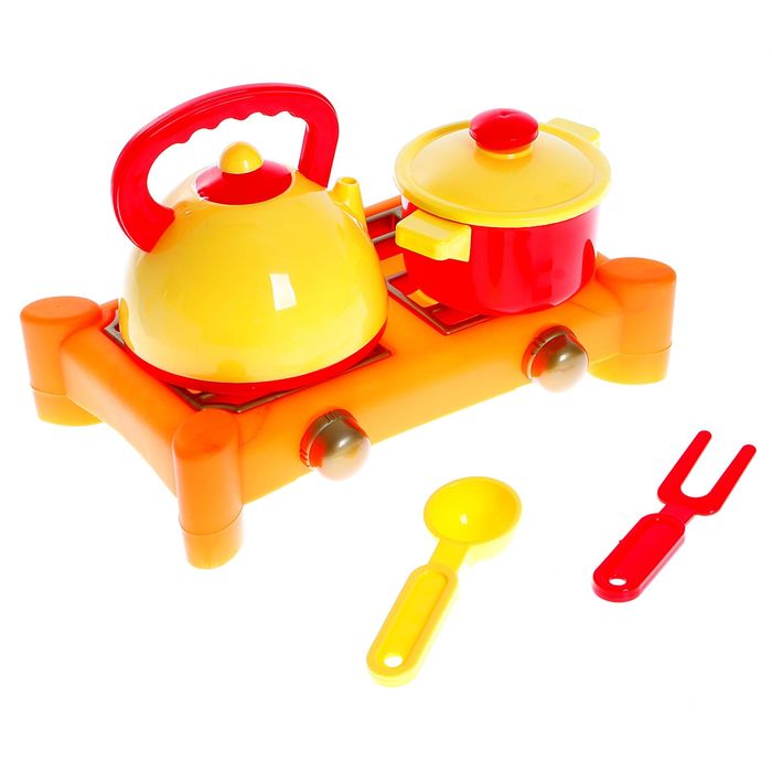 Набор посуды с газовой плитой, 5 предметов