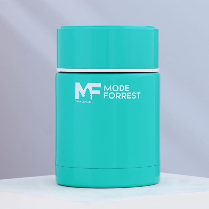 Термос для еды Mode Forrest, 450 мл, бирюзовый, сохраняет тепло 6 ч набор термос для еды и напитков ложка счастье есть 550 мл сохраняет тепло 6 ч