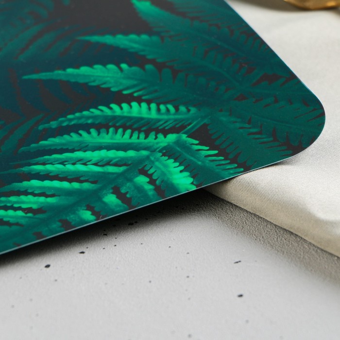 фото Доска разделочная «папоротник», пластик, 30 × 20 см дорого внимание