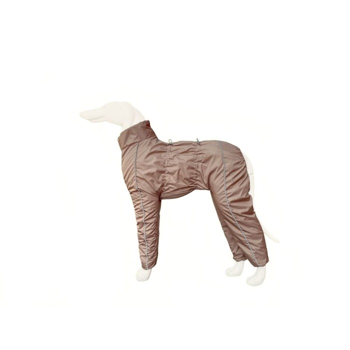 фото Зимний комбинезон для собак (сука), размер 40-1 (дс 40, ог 60, ош 46), бежевый osso fashion