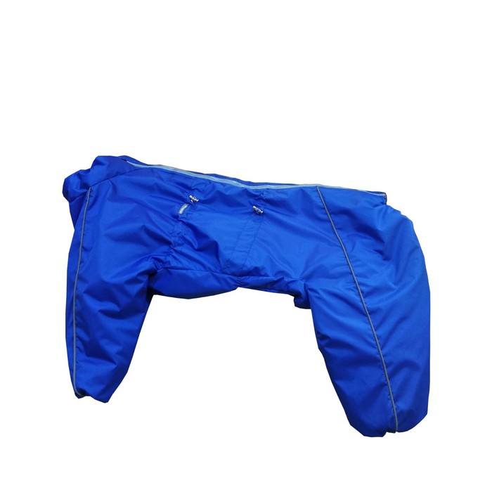 Зимний комбинезон для собак (кобель), размер 40-2 (ДС 40, ОГ 70, ОШ 48), синий
