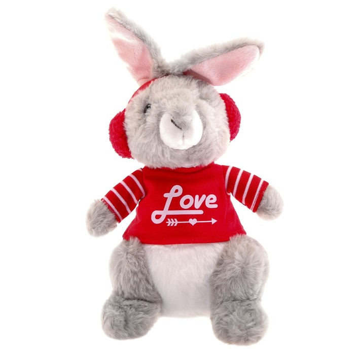 Мягкая игрушка «Кролик в наушниках» мужская футболка кролик в меховых наушниках 2xl синий