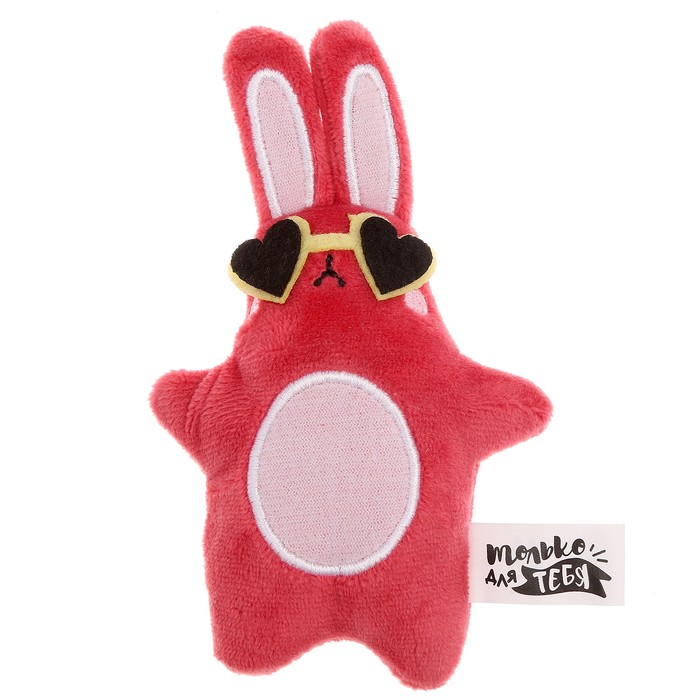 Мягкая игрушка «Кролик в очках», магнит мягкая игрушка пингвин в очках