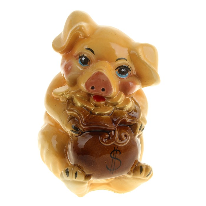 Копилка "Свинка Дося" глянец