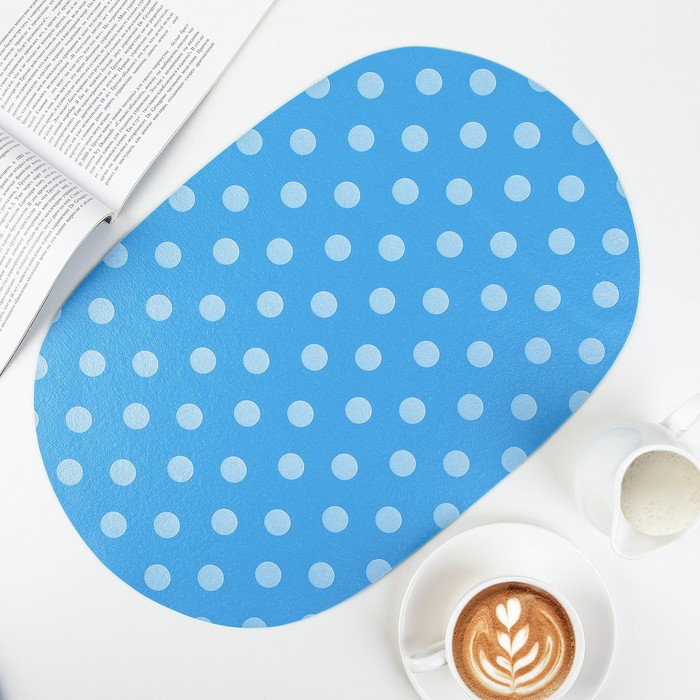 Набор салфеток на стол 29х43 см "Горох", 2 шт, цвет МИКС