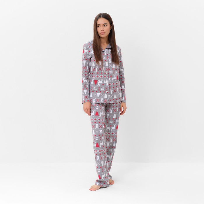 

Пижама новогодняя женская KAFTAN «Скандинавия», размер 48-50