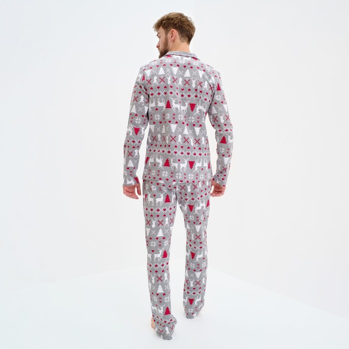 Пижама новогодняя мужская KAFTAN «Скандинавия», размер 50