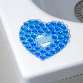 

Мини-коврик для ванны «Сердце», 8×9 см, цвет МИКС