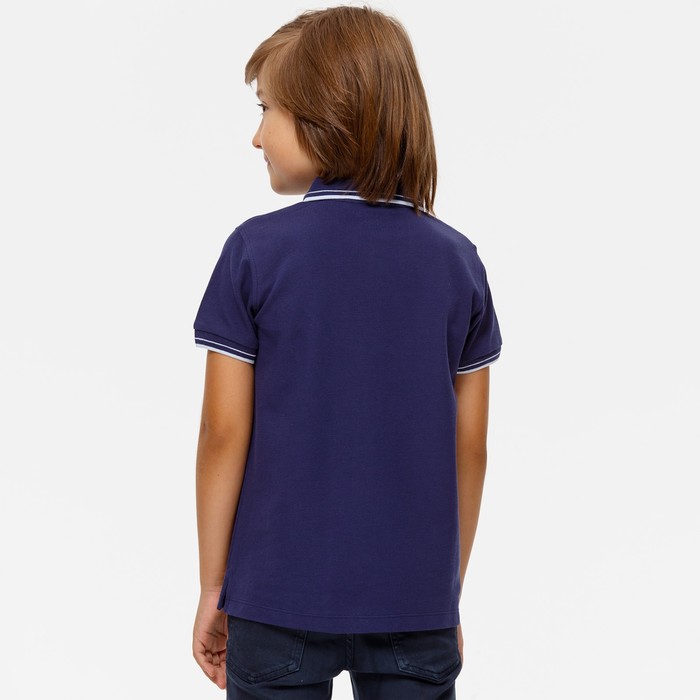 

Джемпер-поло для мальчика, рост 140 см, цвет тёмно-синий