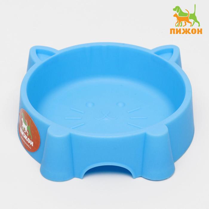 Миска "Киска" 300 мл, микс цветов