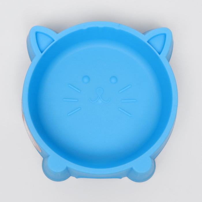 Миска "Киска" 300 мл, микс цветов