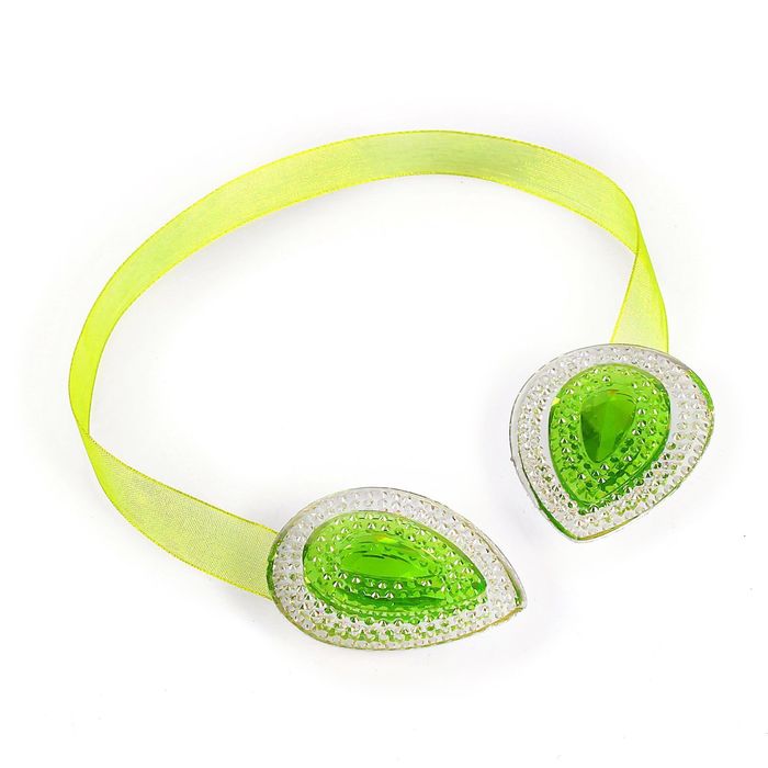 Подхват для штор на ленте "Созвездие", d=4см, набор 2шт, цвет зелёный