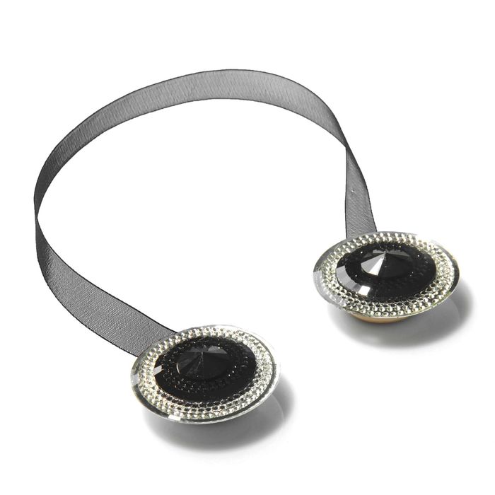 Подхват для штор на ленте "Созвездие", d=4см, набор 2шт, цвет розовый