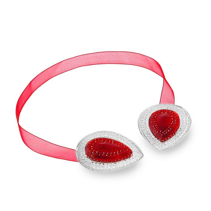 Подхват для штор на ленте "Созвездие", d=4см, набор 2шт, цвет красный