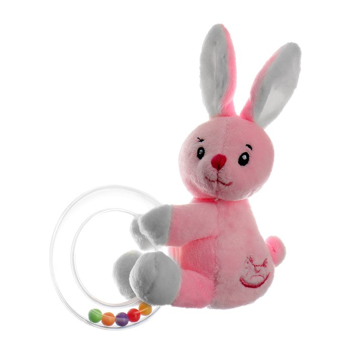 Мягкая игрушка «Зайчик», с погремушкой зайчик с сердечком мягкая игрушка зайчик