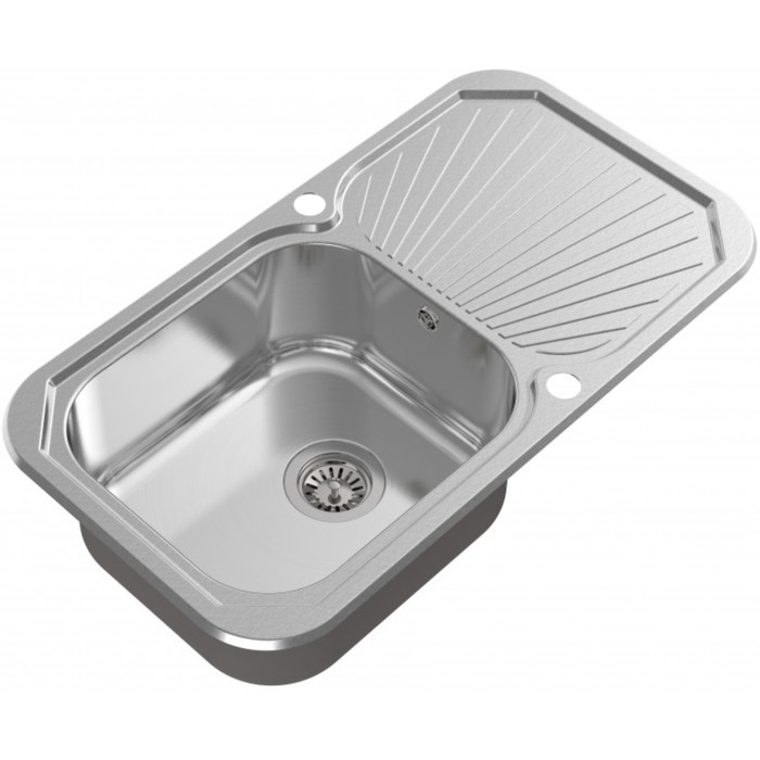 Мойка кухонная OULIN OL-307, врезная, 790х430х180 мм, прямоугольная, сатин