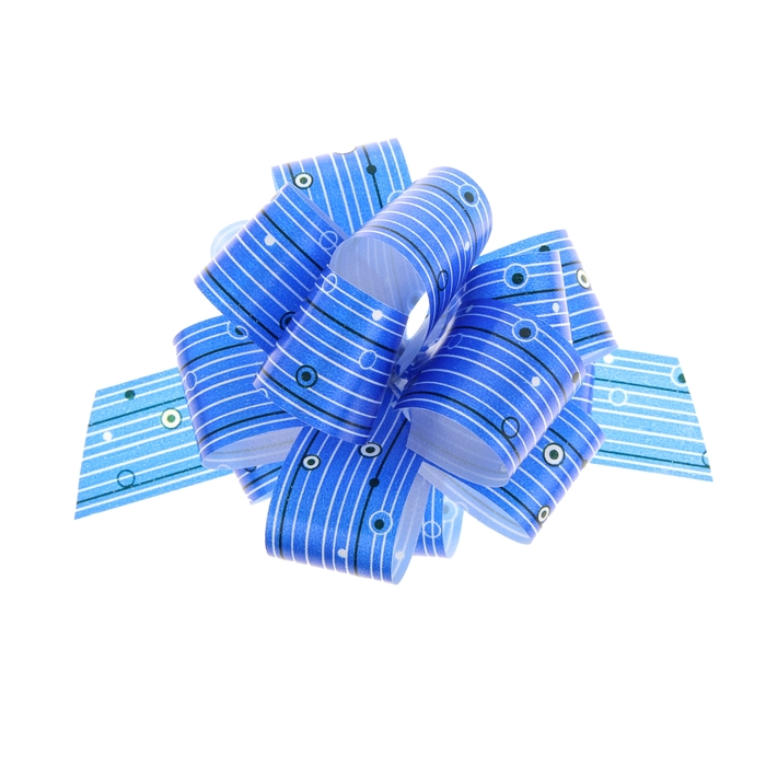 Бант-шар №3 "Капли дождя", цвет синий