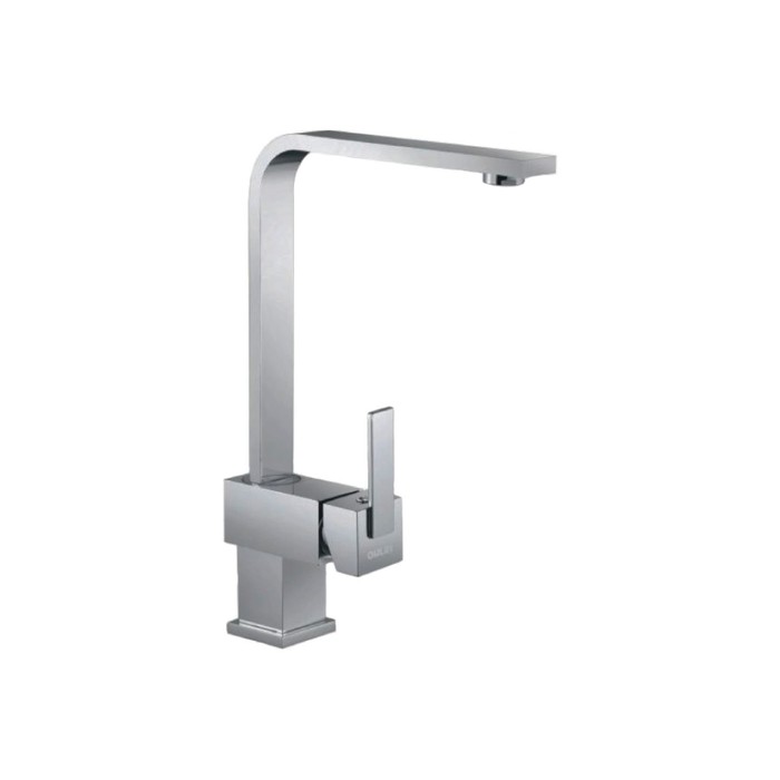 Смеситель для кухни OULIN OL-8075S, однорычажный, излив 194 мм, сатин