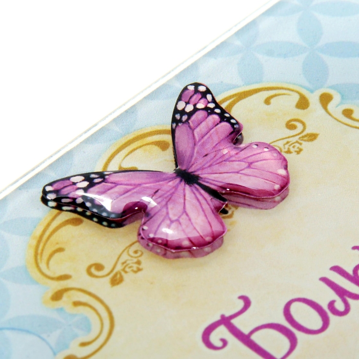 Открытка с полимерной заливкой "Прекрасных моментов"