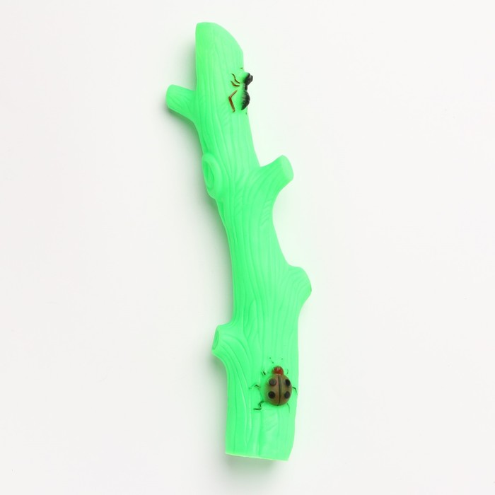 фото Игрушка пищащая "веточка", 24 см, зелёная пижон