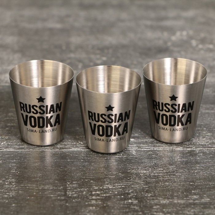 Стопки Russian vodka, 3 шт