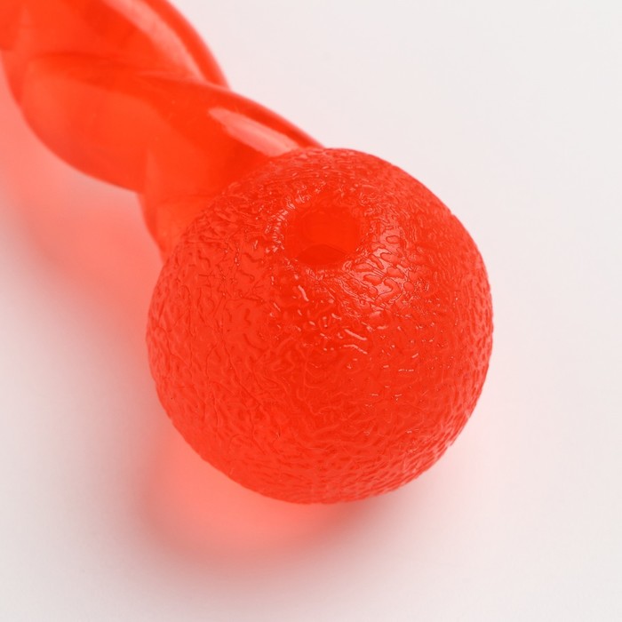Игрушка "Плетёнка" малая, 19 см, каучук, красная
