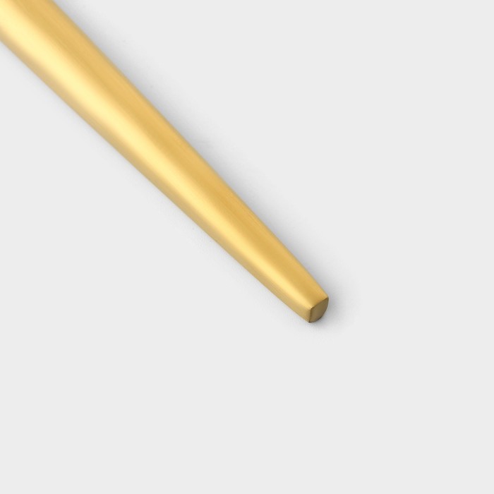 Вилка столовая Magistro «Фолк», h=22 см, цвет золотой