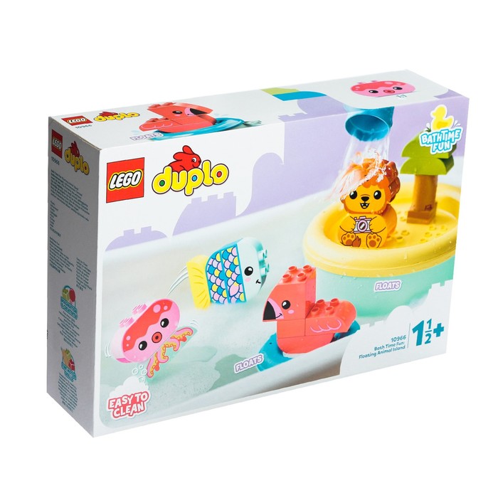 

Конструктор Lego Duplo «Приключения в ванной: плавучий остров для зверей», 10966, 20 деталей