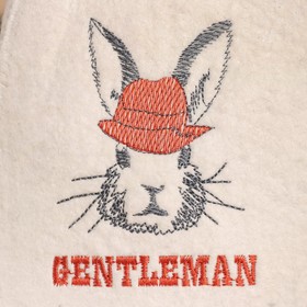 

Шапка для бани "Символ года 2023, Gentleman", войлок премиуим класса, 100% шерсть