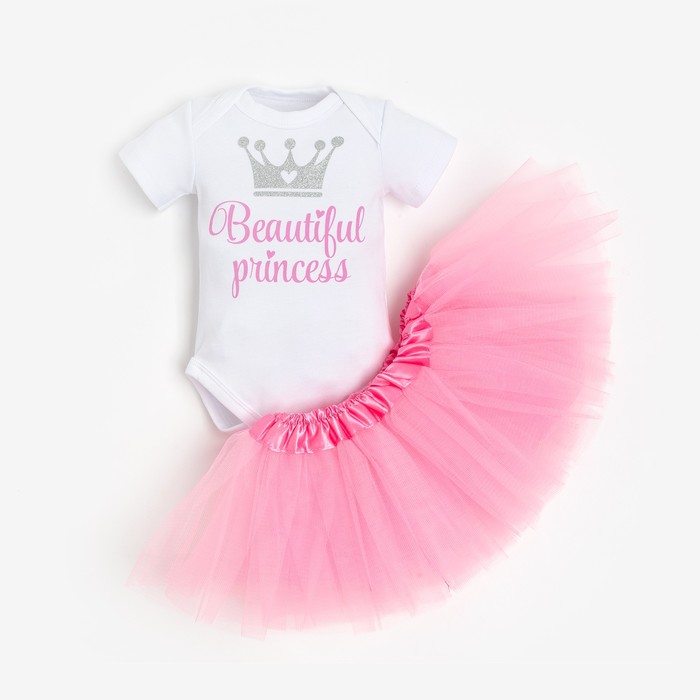 

Набор Крошка Я: боди, юбка "Beautiful princess", рост 62-68 см
