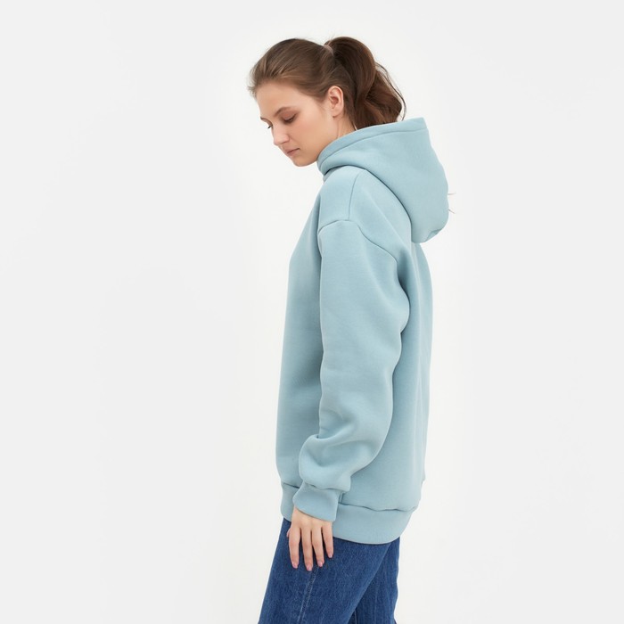 фото Худи женское minaku: casual collection цвет серо-голубой, р-р 50-52