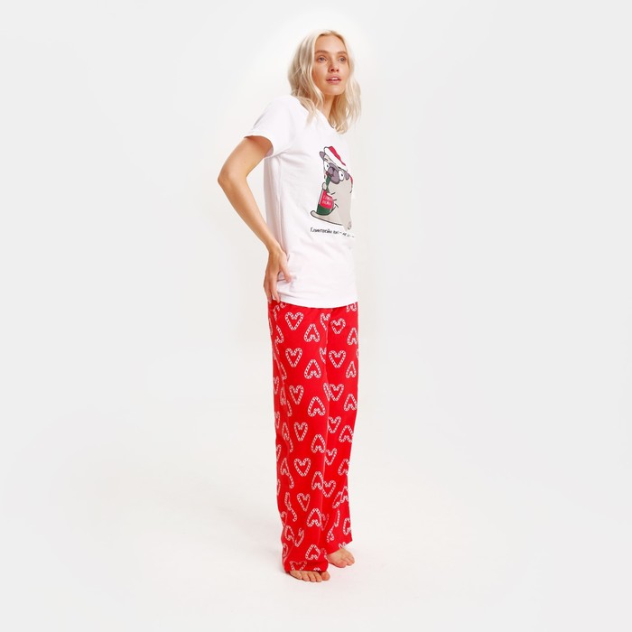 

Пижама новогодняя женская KAFTAN «Мопс», размер 44-46