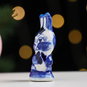 

Сувенир "Кролик Кроха", 6,5х2,5 см, гжель