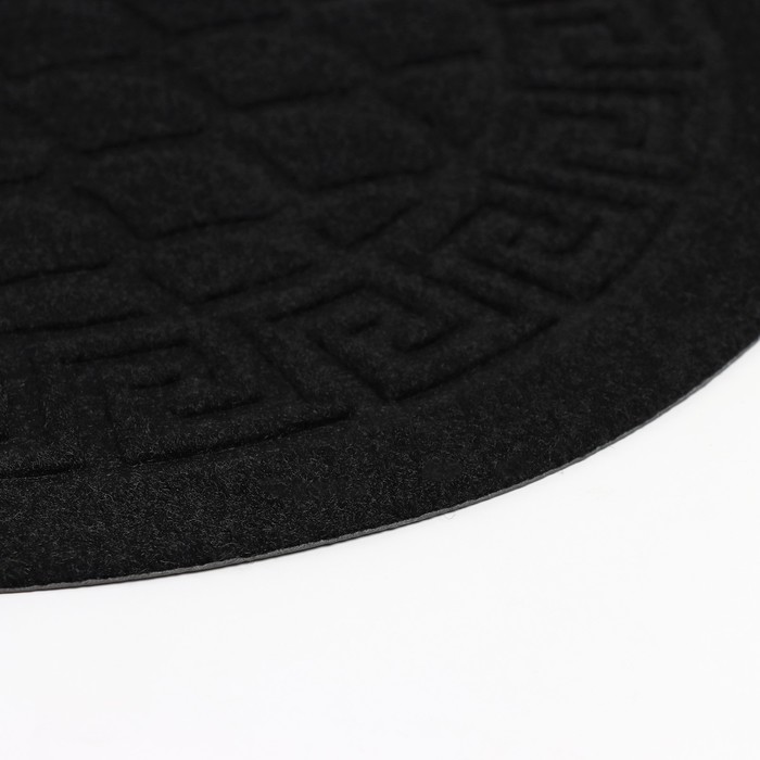 Коврик придверный влаговпитывающий «Чешуйки», 40×60 см, цвет чёрный