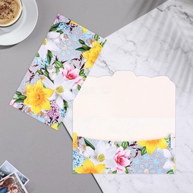 

Конверт для денег "Цветы - 5" 18,5х8,5 см