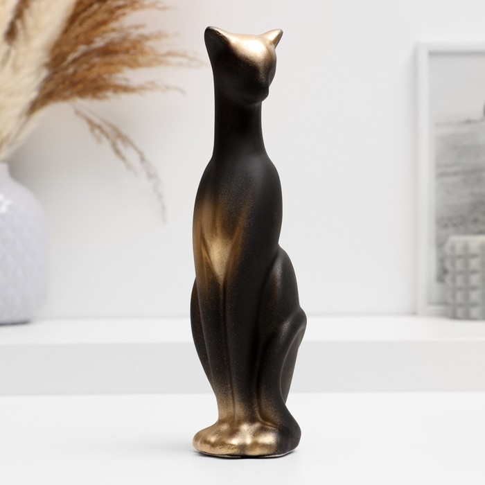 

Фигура "Кот стоит" черный, 21см
