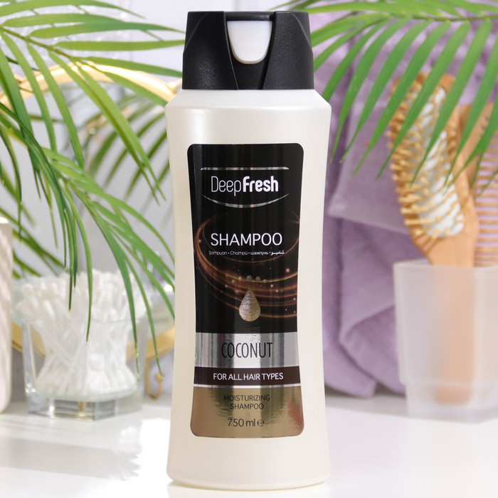 Шампунь Deep Fresh для волос, с экстрактом кокоса, 750 мл увлажняющий травяной шампунь deep fresh для всех типов волос с экстрактом кокоса 500 мл
