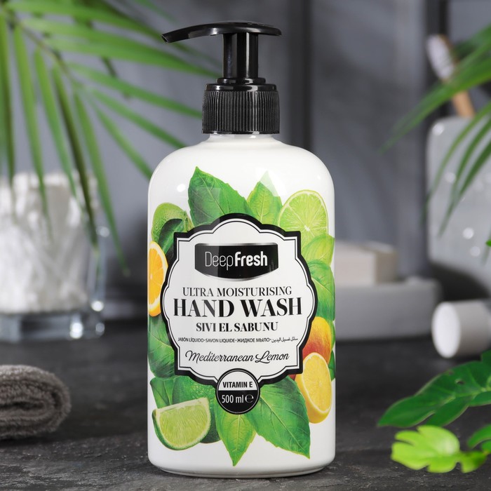 

Увлажняющее жидкое мыло для рук "Средиземноморский лимон", Deep Fresh, 500мл