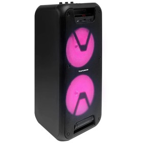 

Портативная колонка Telefunken TF-PS2206, 120 Вт, 2400 мАч, FM, BT, microSD, AUX, подсветка