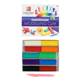 

Пластилин 10 цветов 200 г «Классика»